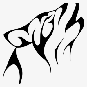Wolf Clipart Best Photos Of Simple Wolf Outline Wolf - Tribal Tattoo Wolf Simple