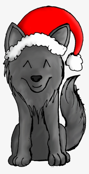 Pencil And In Color - Christmas Wolf