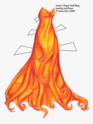 Click For Larger Version - Draw A Fire Dress