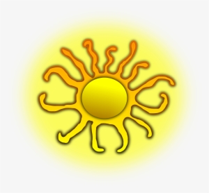 Drawing Of Sun Meaning Hot Weather - Clip Art