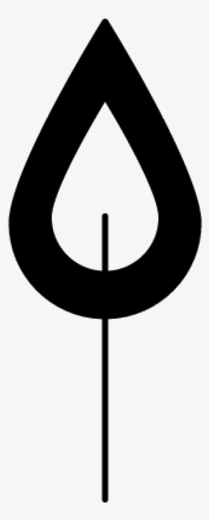 Leaf Outline With Stem Comments - Sign