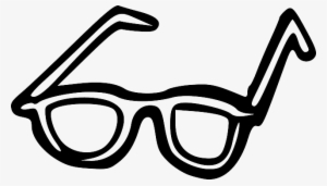Eye, Black, Glass, Outline, Drawing, Sketch, Beach, - Sunglasses Clip Art