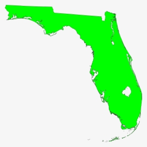 Flmap Outline Green - Florida Democrat Republican Map