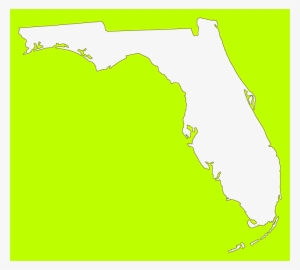 A Plain Frame Map Of Florida - Car Stickers Florida State Sticker