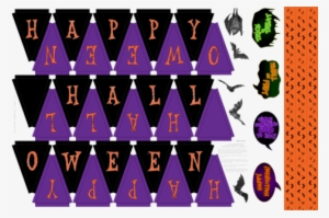Happy Halloween Banner Fabric By Seidabacon On Spoonflower - Spoonflower, Inc.