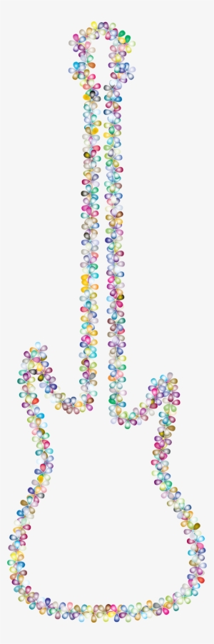This Free Icons Png Design Of Prismatic Floral Guitar