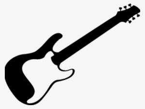 Electric Guitar Clipart Black And White