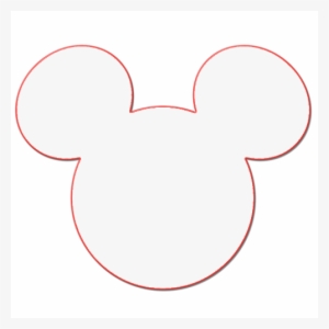 Cropped Mickey Head Outline 2 - Mickey Mouse Ear
