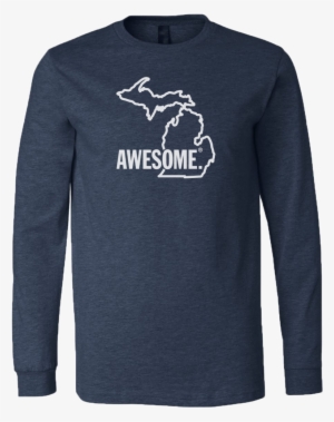 Michigan Awesome State Outline Sticker