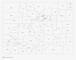 Colorado Counties Outline Map - Diagram - 1584x1123 PNG Download - PNGkit