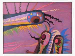 Original Chicago Imagists Color Pencil Drawing - Drawing