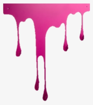 Border Edging Frame Pink Paint Dripping Drip Wet Overla - Colorfulness