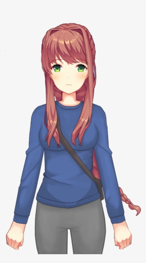 Monika Png Normal Picture Library - Casual Monika Ddlc