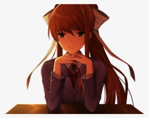 Just Monika Png - Doki Doki Literature Club Monika Png