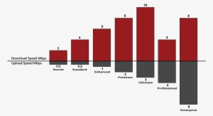 Bar Graph Showing Different Powernet Internet Package - Internet