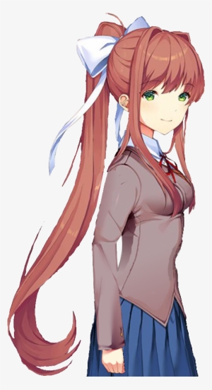 Monika, But It's A Sideoc Edited Media - Doki Doki Literature Club Sprites