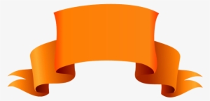 Orange Banner Png Picture Free Download - Ribbon Shape Photoshop