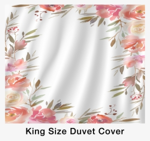 Rose Duvet Cover And Pillow Sham Set - Duvet