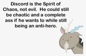 Discord Is The Spirit Of Chaos, Not Evil - Mlp Discord Chaos Meme
