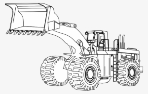 Tractor Drawing Construction - Heavy Machine Coloring Pages