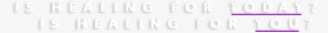 Divine Healing Subtitle Png - Parallel