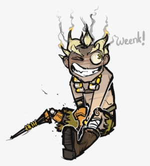 Someone Told Me To Draw “a Cute Junkrat” From Overwatch - Overwatch Cute Junkrat Drawing