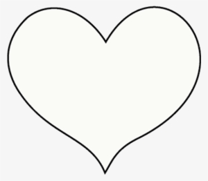 Hand Drawn Heart Sticker - White Heart Icon No Background