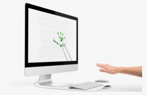 Leap Motion In Action With A Hand Positioned Over The - Leap Motion