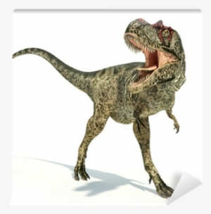 Albertosaurus Dinosaur, Photorealistic Representation, - Albertosaurus Dinosaur On White Background Canvas Art