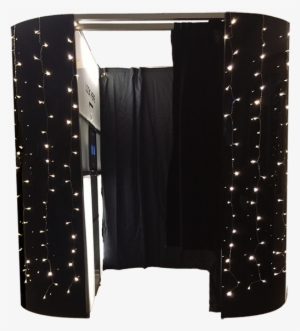 Black Fairy Light Booth - Light