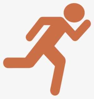 Small - Stick Man Running Clipart