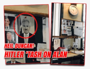 Fco Guards Draw Hitler Moustache On Minister - Poster