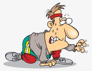 Running Man - Tired Runner Clipart