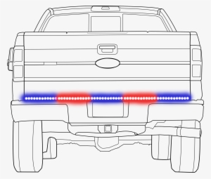 Car Outline-rear Runner - Line Art