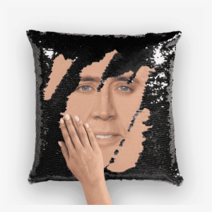 "cage Face ﻿sequin Cushion Cover\ - Cushion
