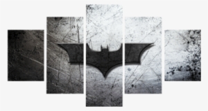 Batman Symbol Canvas Wall Art - Samsung Note 5 Flip Wallet Case Cover