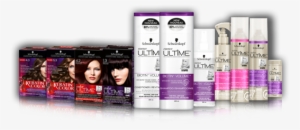 Display Of Schwarzkopf Hair Dye, Shampoos, And Conditioners