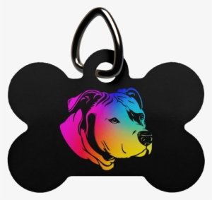 Pit Bull Dog Bone Pet Tag - Pet Tag
