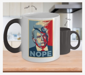 Nope Donald Trump Hair Color Changing Mug - Thanks Dad For Not Pulling Out Mug