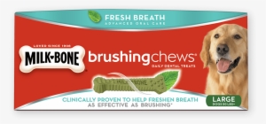 Bones Clipart Dog Treat - Milk Bone Brushing Chews