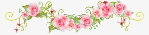 - - Pink Rose Dividers Cliparts