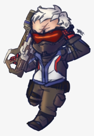 Overwatch Bucky Chibi Soldier Drawing - Draw A Overwatch Soldier 76