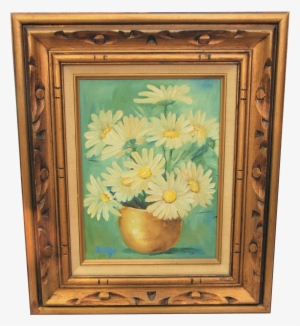 Sold Vintage "daisy" Oil Painting On Chairish - Picture Frame