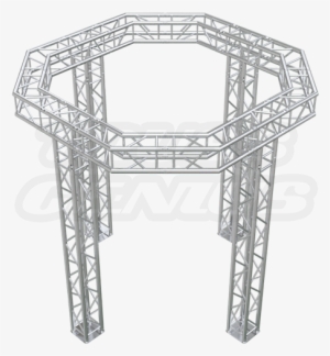 Small Octagon Style Trade Show Booth - Stage Lighting