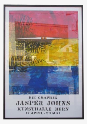 Jasper Johns "die Graphic" Lithograph - Jasper Johns Painting With Two