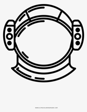 Space Helmet Coloring Page - The Noun Project