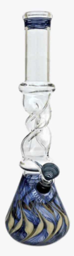 Twisted Mixed Color Glass Bong - Color