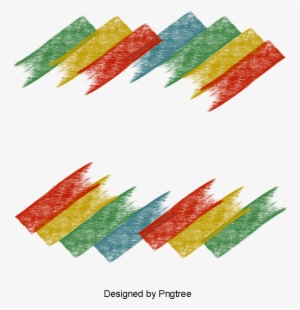Color Brush Border, Vector Png, Watercolor Brush, Brush - Architecture