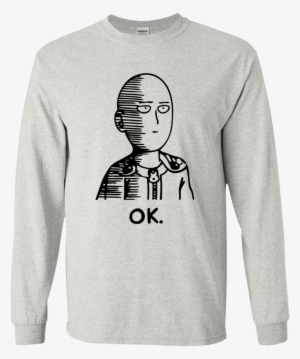 One Punch Man Saitama Ok Long Sleeve T Shirt - Cool Iphone 6+ Cases Anime
