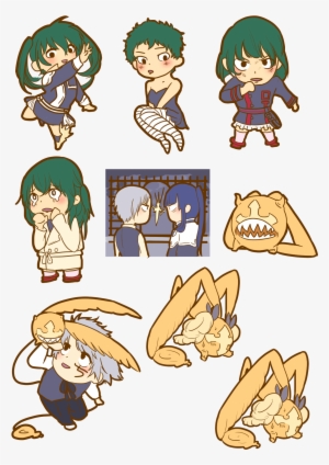 Gray Man Stickers - Cartoon